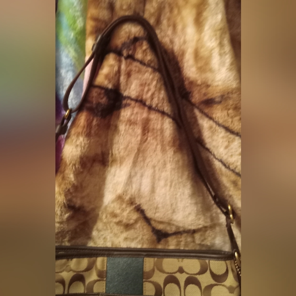 Coach Khaki Canvas And Leather File Bag NWT - Picture 6 of 11